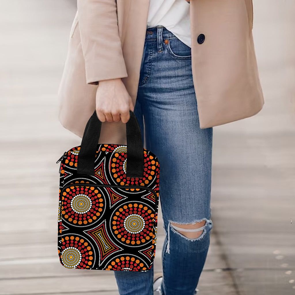 Australian Aboriginal Dot Pattern Print Bible Tote Bag