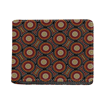 Australian Aboriginal Dot Pattern Print Bifold Wallet