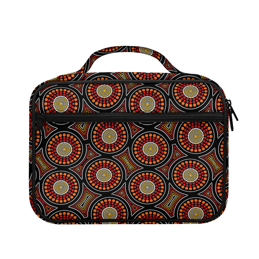 Australian Aboriginal Dot Pattern Print Briefcase Bible Bag