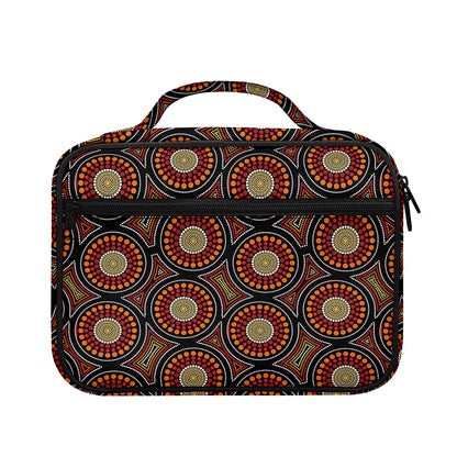 Australian Aboriginal Dot Pattern Print Briefcase Bible Bag