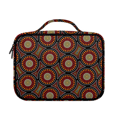 Australian Aboriginal Dot Pattern Print Briefcase Bible Bag