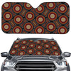 Australian Aboriginal Dot Pattern Print Car Windshield Sun Shade