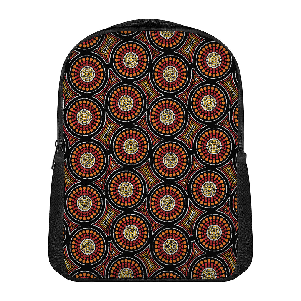 Australian Aboriginal Dot Pattern Print Casual Backpack