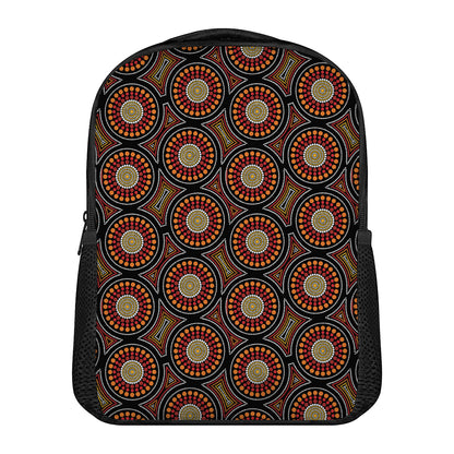 Australian Aboriginal Dot Pattern Print Casual Backpack