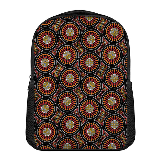 Australian Aboriginal Dot Pattern Print Casual Backpack