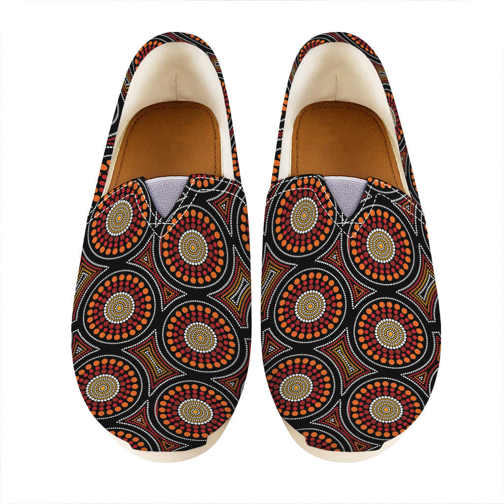 Australian Aboriginal Dot Pattern Print Casual Shoes