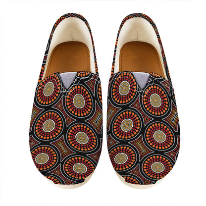 Australian Aboriginal Dot Pattern Print Casual Shoes