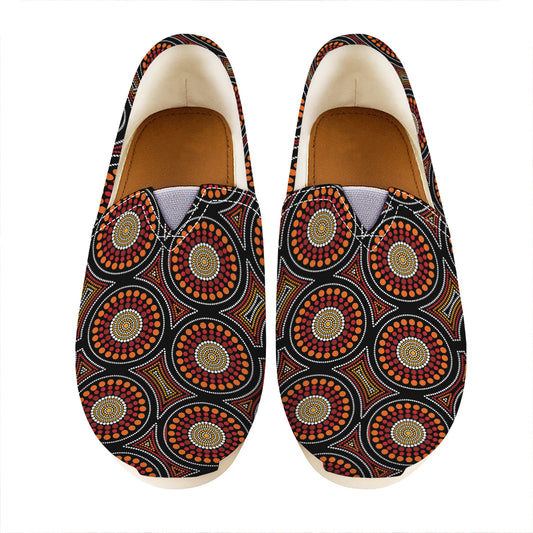 Australian Aboriginal Dot Pattern Print Casual Shoes