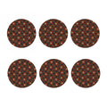 Australian Aboriginal Dot Pattern Print Coaster Set