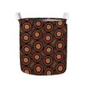 Australian Aboriginal Dot Pattern Print Collapsible Laundry Basket