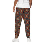Australian Aboriginal Dot Pattern Print Cotton Pants