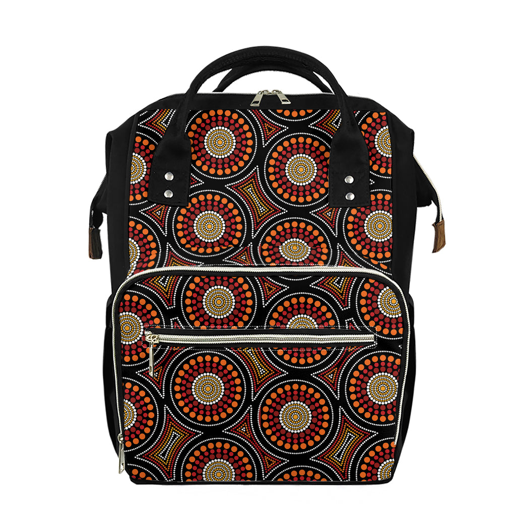 Australian Aboriginal Dot Pattern Print Diaper Bag