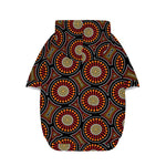 Australian Aboriginal Dot Pattern Print Dog Zip Up Hoodie