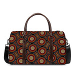 Australian Aboriginal Dot Pattern Print Duffle Bag
