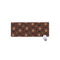 Australian Aboriginal Dot Pattern Print Extended Mouse Pad