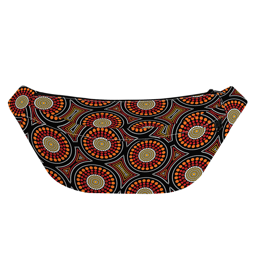 Australian Aboriginal Dot Pattern Print Fanny Pack