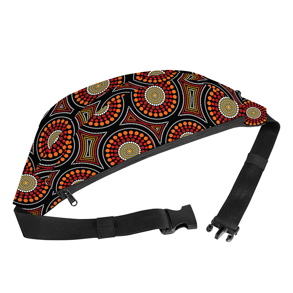 Australian Aboriginal Dot Pattern Print Fanny Pack