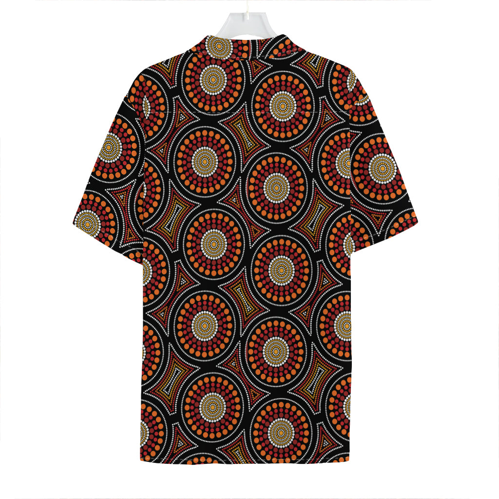 Australian Aboriginal Dot Pattern Print Hawaiian Shirt