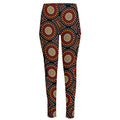 Australian Aboriginal Dot Pattern Print High-Waisted Pocket Leggings