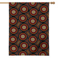 Australian Aboriginal Dot Pattern Print House Flag