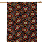 Australian Aboriginal Dot Pattern Print House Flag