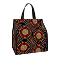 Australian Aboriginal Dot Pattern Print Insulated Lunch Tote