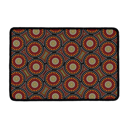 Australian Aboriginal Dot Pattern Print Kitchen Mat