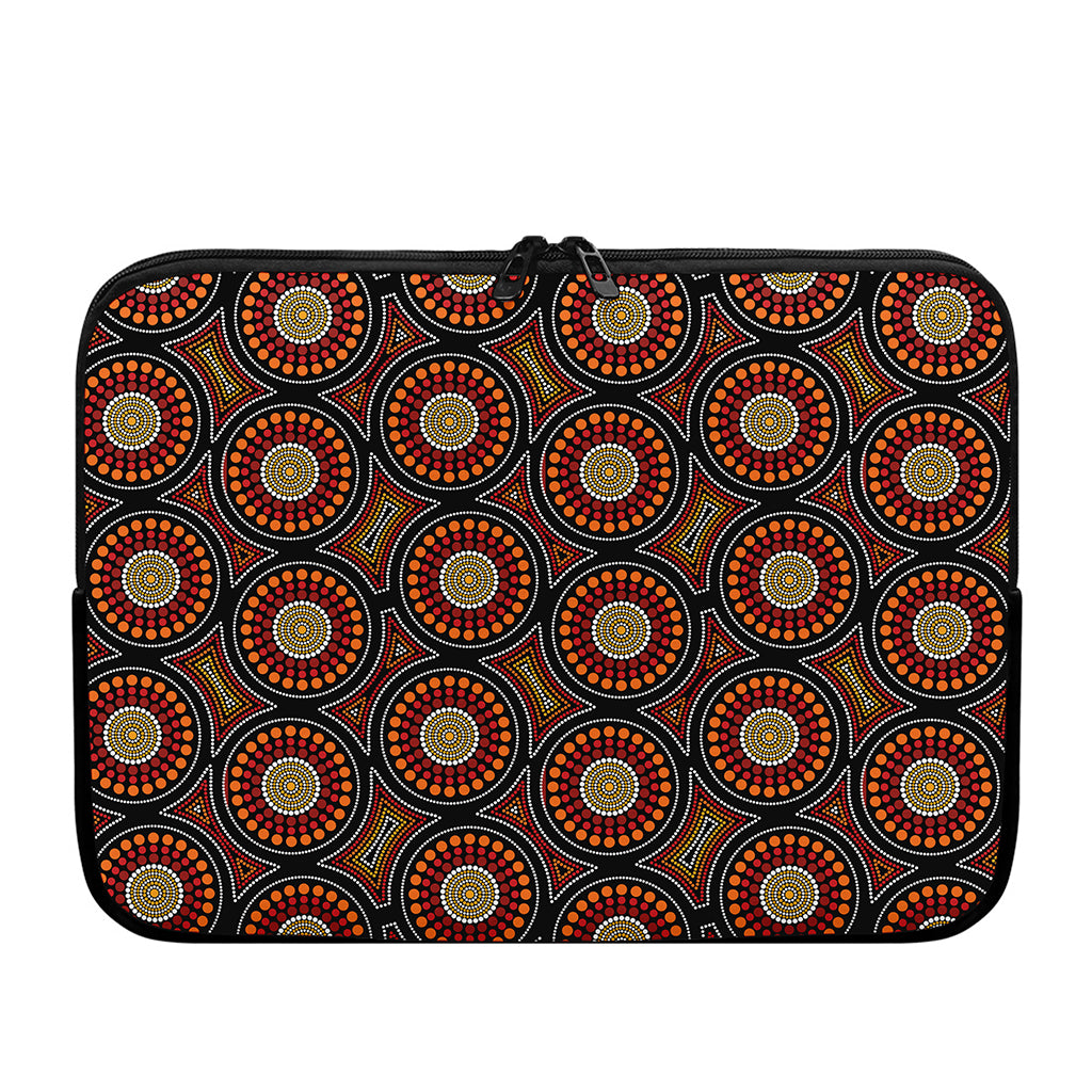 Australian Aboriginal Dot Pattern Print Laptop Sleeve