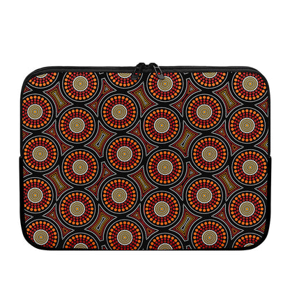 Australian Aboriginal Dot Pattern Print Laptop Sleeve