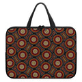 Australian Aboriginal Dot Pattern Print Laptop Sleeve With Handle