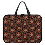 Australian Aboriginal Dot Pattern Print Laptop Sleeve With Handle