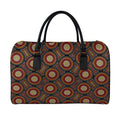 Australian Aboriginal Dot Pattern Print Leather Duffel Bag