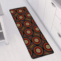 Australian Aboriginal Dot Pattern Print Long Kitchen Mat