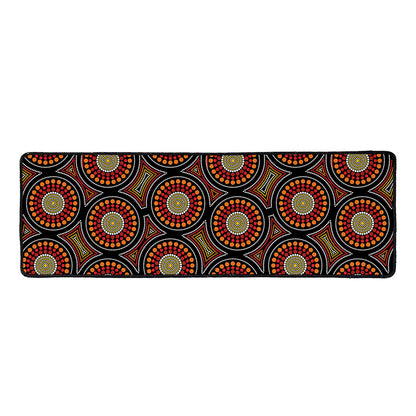 Australian Aboriginal Dot Pattern Print Long Kitchen Mat