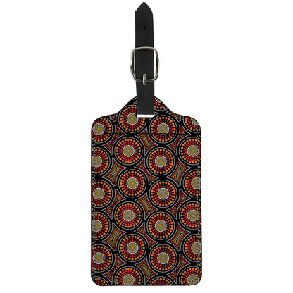 Australian Aboriginal Dot Pattern Print Luggage Tag
