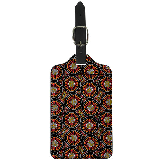 Australian Aboriginal Dot Pattern Print Luggage Tag