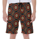 Australian Aboriginal Dot Pattern Print Men's Beach Shorts