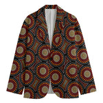 Australian Aboriginal Dot Pattern Print Men's Blazer