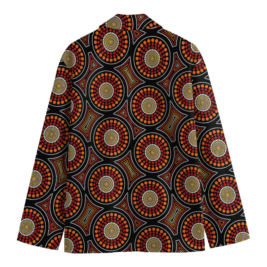 Australian Aboriginal Dot Pattern Print Men's Blazer