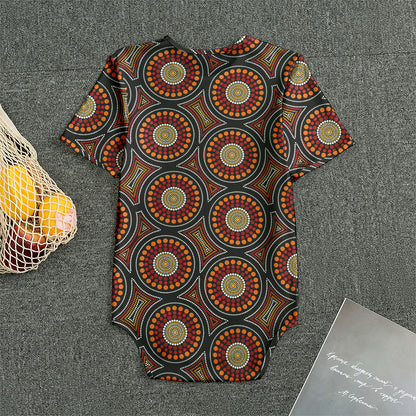 Australian Aboriginal Dot Pattern Print Men's Bodysuit