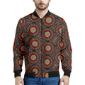 Australian Aboriginal Dot Pattern Print Men's Bomber Jacket