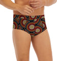 Australian Aboriginal Dot Pattern Print Men's Briefs