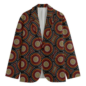 Australian Aboriginal Dot Pattern Print Men's Cotton Blazer