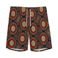 Australian Aboriginal Dot Pattern Print Men's Athletic Shorts