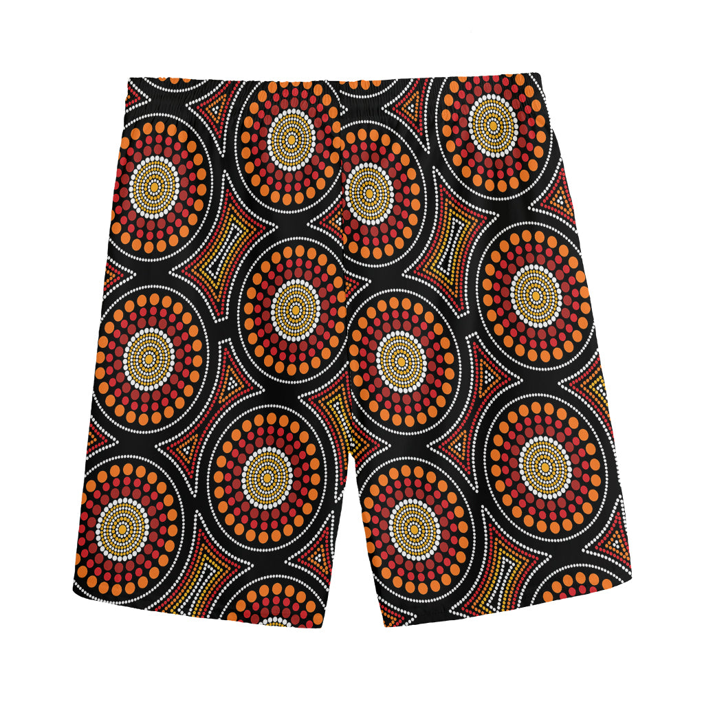 Australian Aboriginal Dot Pattern Print Men's Sports Shorts