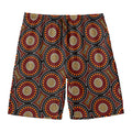 Australian Aboriginal Dot Pattern Print Men's Swim Trunks