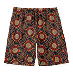Australian Aboriginal Dot Pattern Print Men's Swim Trunks