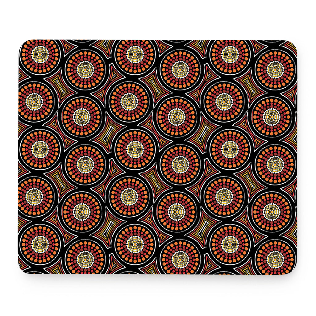 Australian Aboriginal Dot Pattern Print Mouse Pad