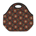 Australian Aboriginal Dot Pattern Print Neoprene Lunch Bag