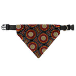 Australian Aboriginal Dot Pattern Print Over The Collar Dog Bandana